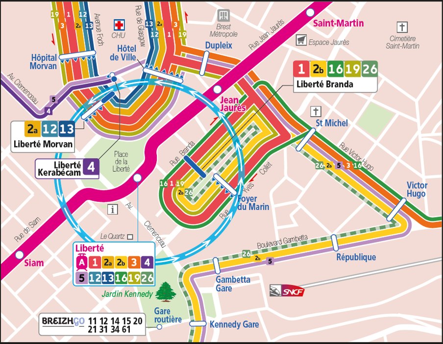 Bibus plan centre Liberté Kerabécam 15 01 2024 Bibus.jpg